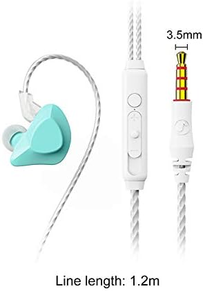 Kulaklık, T03 Macaron Renk Spor Kulaklık Ağır Bas Kulak Kancası Cep Telefonu Kablolu Kulaklık-Mavi