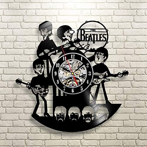 Kovides Süslemeleri için Parti Beatles duvar saati Büyük Beatles Müzik LP Saat Beatles Rock Grubu Müzik Sanat Retro Vinil Kayıt