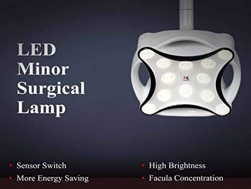 Duvara monte tipi diş işletim yardımcı LED lamba ile 12 PCS yüksek-güç cerrahi sınav ışık