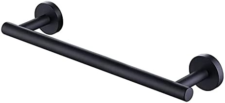 24 inç Siyah Havlu Bar Banyo Raf PASLANMAZ Kalınlaşmak SUS 304 Paslanmaz Modern Görünüm (Mat Siyah, 24 inç)