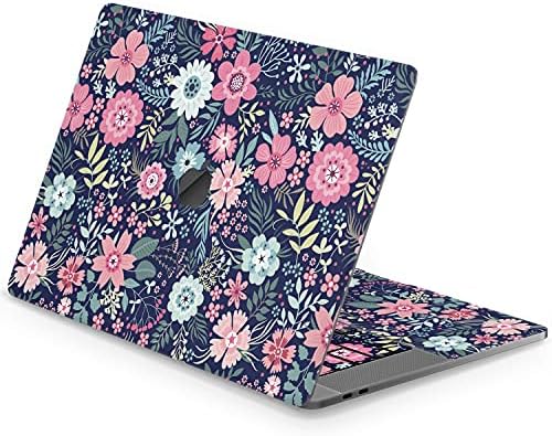 Mertak Vinil Cilt ile Uyumlu MacBook Hava 13 inç Mac Pro 16 15 14 12 2021 2020 2019 2018 2017 Çiçekler Bahar Üst Yapraklar Çiçeği