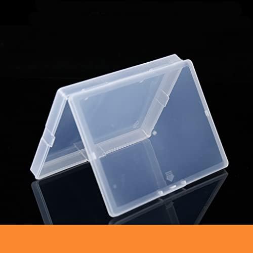 1 ADET Dikdörtgen Şeffaf Plastik saklama kutusu Saklamak için, 5. 8x4. 3x0. 7 inç