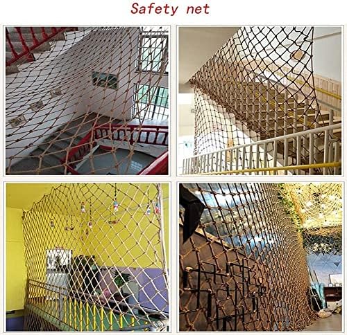 Ağaç Evi için halat ağı, Bitkiler Çit Kenevir Halat Örgü Çocuk Salıncak Tırmanma güvenlik ağı Balkon Korkuluk Koruyucu Net Oyun