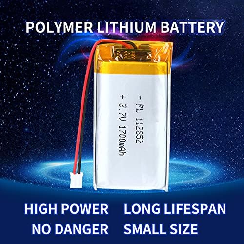 YTKavq 3.7 V 1700 mAh Pil 112852 Lityum Polimer İyon Şarj Edilebilir Li-Ion Li-Po Pil ile 2 P PH 2.0 mm Pitch Bağlayıcı