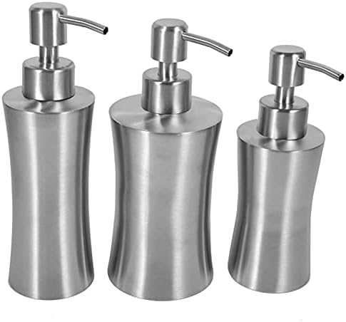 FİJTPSAN 220/250/400 ml 304 Paslanmaz Çelik Sıvı Dağıtıcı Mutfak Banyo Losyon Pompası Banyo Donanım (Renk: 250 ml)