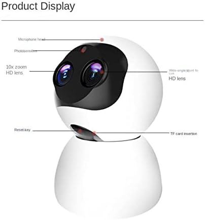 NA AI Akıllı Dürbün Zoom Kapalı ev kamerası HD Gece Görüş Kablosuz WiFi Gözetim Kamera Kamera