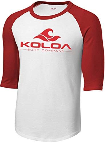 Koloa Sörf Dalga Logo Raglan 3/4 Kollu Gömlek Boyutları XS-6XL