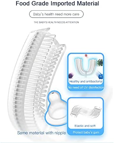 Dinozor Tarzı çocuk U-Şekil Diş Fırçası için 360° Kapsamlı Temizlik Beyazlatma Masaj Diş Fırçası U-Tipi Modelleme Diş Fırçası