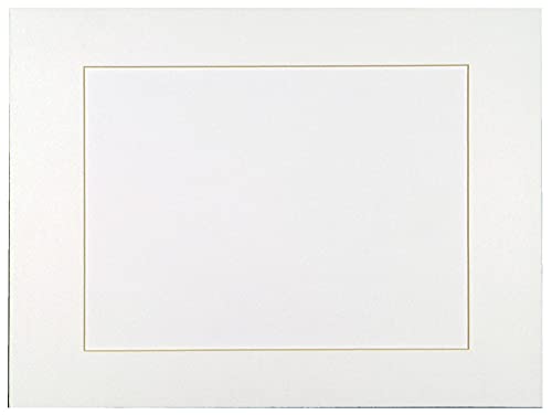 Sax Premium Önceden Kesilmiş Paspaslar-16 x 20 inç-10'lu Paket-Parlak Beyaz