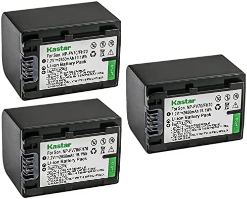 Kastar 1-Pack NP-FH70 Pil Değiştirme için Sony HDR-CX520, HDR-CX6, HDR-CX7, HDR-HC28, HDR-HC3, HDR-HC38, HDR-HC48, HDR-HC5, HDR-HC62,