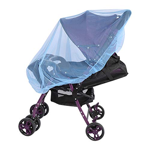 Bebek Çocuk Arabası Puset Carrycots Böcek Netleştirme Buggy Güvenli Koruma Mesh Kapak-Hiçbir Zararlı Kimyasallar (Mavi)