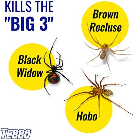 TERRO T2302 Örümcek, Karınca, Roach ve Diğer Böcek Öldürücü Aerosol Sprey