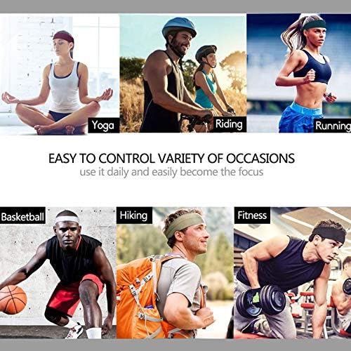 Bulanık Adam Kadın Bantlar Kadınlar ve Erkekler için Spor Bandı Nem Esneklik Egzersiz Ter Bantlari Koşu için, Çapraz Eğitim