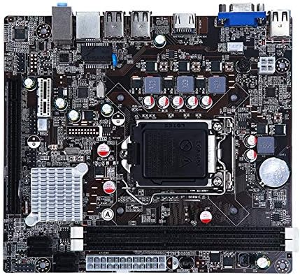 Dongdexiu Bilgisayar Bileşeni Intel H61 1155-pin DDR3 Anakart Destekler Çift çekirdekli/Dört çekirdekli i5 / i3 CPU