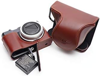 Leica C-Lux Durumda, BolinUS El Yapımı Hakiki Gerçek Deri Tam Kamera Kılıfı Çanta Kapak ıçin Leica C-Lux Alt Açılış Versiyonu-Kahverengi