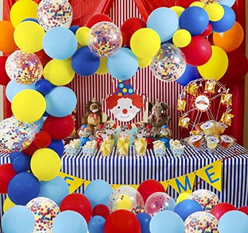 Balon kemer kiti 100 balonlar renkli konfeti balon Garland Band takım elbise karnaval sirk parti