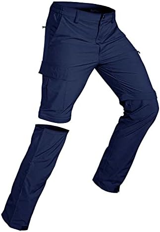 Wespornow erkek-Cabrio-Yürüyüş - Pantolon Hızlı Kuru Hafif Zip Kapalı Nefes Kargo Pantolon için Açık, Balıkçılık, Safari