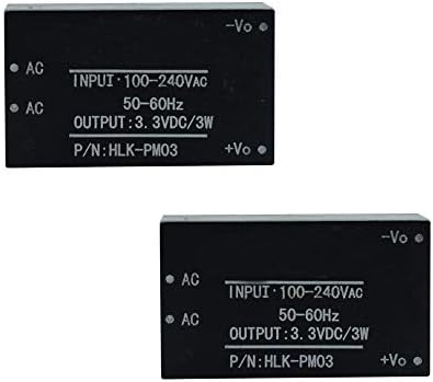 KOOBOOK 2 Adet HLK-PM03 Akıllı Ev Anahtarı AC-DC 220 V için 3.3 V Adım Aşağı Buck İzole Güç Kaynağı Modülü