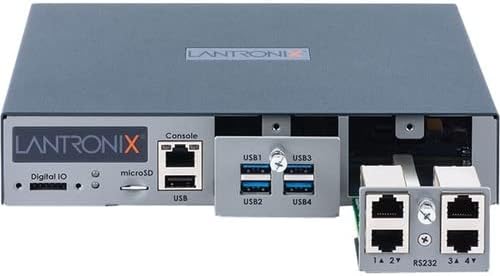Lantronix EMG851210S Kenar Yönetimi Ağ Geçidi için RS232 Seri 4-Port44; USB 4-Port & LTE Hücresel