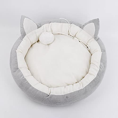 Örgü Sevimli Kedi Yatak Yuvarlak köpek yatağı Kanepe Mat Küçük Pet Yatak Sıcak Kış uyku yastığı evcil hayvan yastığı Rahat Kumaş