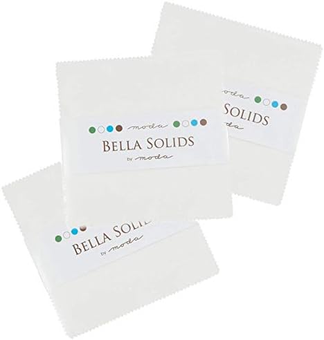 Bella Solids-3 Çekicilik Paketi Paketi-126 Kare (Beyaz)