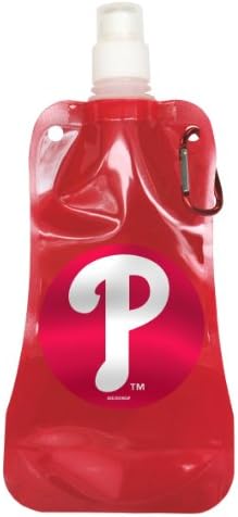 MLB Philadelphia Phillies Katlanabilir Su Şişesi-2'li Paket, Kırmızı