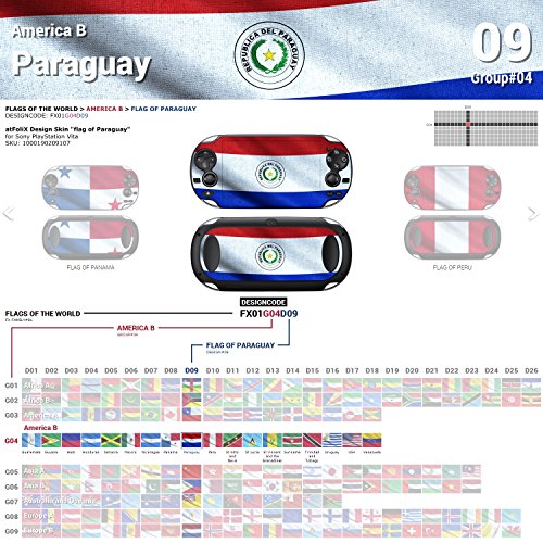 Sony PlayStation Vita Tasarım Cilt Paraguay bayrağı Çıkartması Sticker PlayStation Vita için