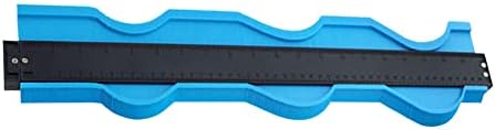 Allwiner Kontur Ölçer Profil Teksir 20 inç Tedbir Cetvel Şablon Düzensiz Şekiller için Kiremit Ağaç İşleme Mavi, babalar hasband