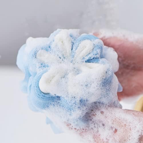 Licogel Büyük Banyo Duş Kabağı-Çiçek Şekilli Banyo süngeri Yumuşak Vücut Scrubber Exfoliator Yıkama Puf Kullanımlık Duş Kabağı