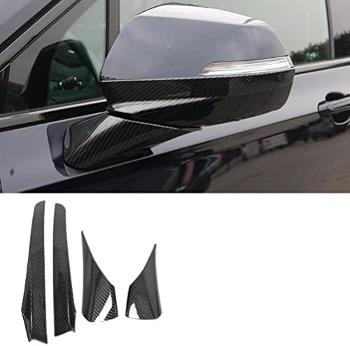 Momoap / Karbon Fiber Stil Araba Dikiz Yan Ayna Kapağı Trim Şerit Ayna Dekoratif Amblemler ıçin Cadillac XT6 2020-2023