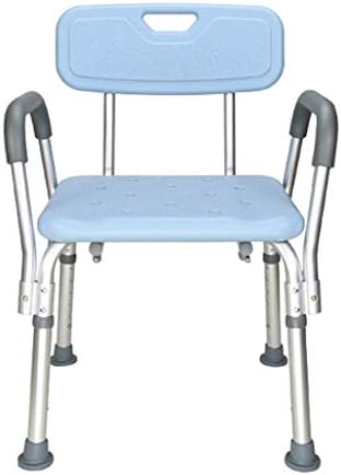 ZYLZL duş sandalyesi,handikap duş sandalyesi banyo taburesi Kalıplı Plastik Koltuk ile Emniyet Kolu ve Arkalığı Sakatlık Yardım
