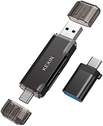 KEXIN SD kart okuyucu 2-in-1 USB 3.0 Micro SD / SD kart okuyucu Tak ve Çalıştır 5 Gbps Yüksek Hızlı USB C Bellek kart okuyucu
