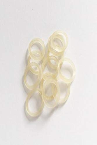 Ortodontik O-Ring 6.5 oz Diş Telleri için Elastik Bantlar 10 Paket (9.5 mm)