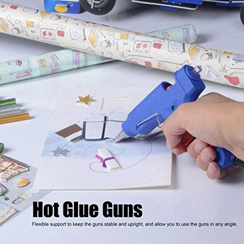 AUNMAS sıcak tutkal tabancası, mini ısıtma sıcak tutkal tabancası ile Set 10 pcs tutkal çubukları için okul DIY sanat ve el sanatları