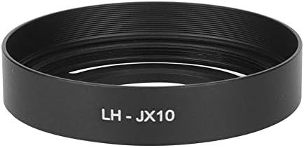 Oumıj1 Hollow Metal Lens Hood-Kompakt Lens Hood - Ayrılabilir Kamera Lens Hood-için Fuji X10 / X20 / X30 Kamera(Siyah)