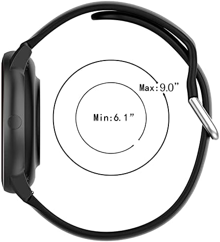 [2 Packs] Jusy OnePlus Watch Band Kayışı, OnePlus için silikon Watch Band İzle, yumuşak Slim Fit, cilt Dostu Akıllı İzle Band
