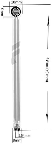 Mayata 1 ADET 49mm Rezistif Film Basınç Sensörü Probu RFP602 FSR402 Piezorezistif Basınç Anahtarı ile Uyumlu Uzun Kuyruk (5 KG)
