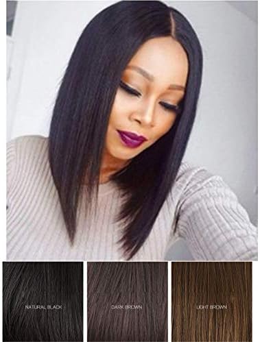 Andongnywell kadın Peruk Sentetik Saç Peruk Siyah Kadınlar ıçin Kısa Saç Peruk ısıya dayanıklı saç Stili ıle Peruk