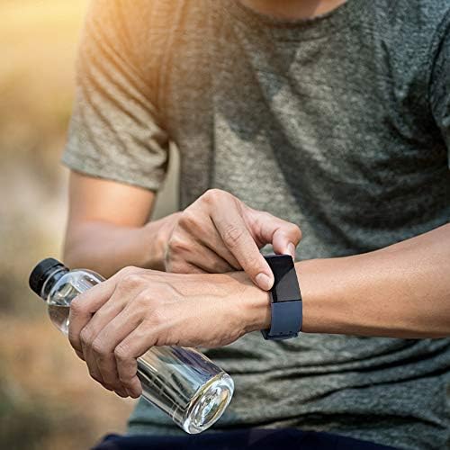[6 PAKET] Bantları ile Uyumlu Fitbit Şarj 4 Bantları ve Fitbit Şarj 3 Band için Kadın Erkek, nefes Spor Bileklik için Hava Delikleri