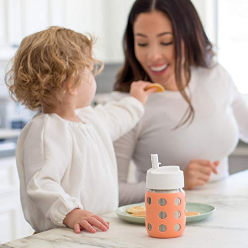 8 Onsluk BPA İçermeyen Geniş Ağızlı Bebek Şişeleri için Lifefactory Pivot Hasır Kapak, Beyaz