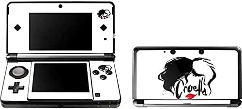 3DS ile Uyumlu Skinit Çıkartma Oyun Cildi (2011) - Resmi Lisanslı Disney Cruella Tasarımı