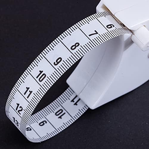 Meıdelı vücut ölçüm bandı Kilit Pimi ve Basma Düğmesi Geri Çekme ölçüm cetveli Doğru Dikiş Mezura Vücut Ölçümü için Beyaz