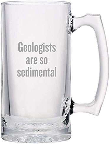 Komik Jeoloji Bira Kupası - Jeolog Hediye Fikri-Jeologlar Çok Tortul-Bira Bardağı