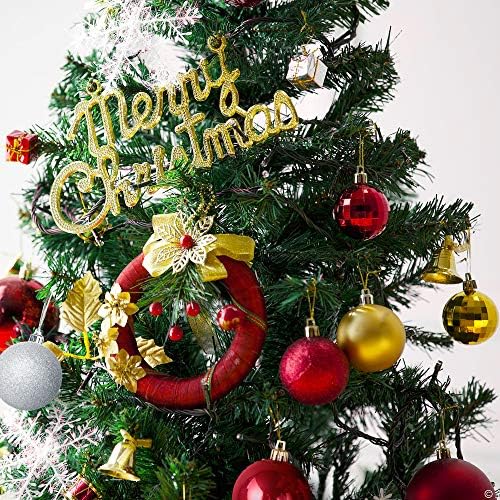 TAROSE Noel Top Süsler, 24ct 1.57 İnç / 40mm Kırılmaz Noel Süslemeleri, ağacı Asılı Topları Tatil Düğün Parti Dekorasyon için