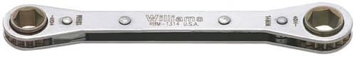 Williams Tools RBM - 1112-Kilitleme Kutusu Anahtarı, Sıkı Erişimli Metrik, 11 x 12 mm Anahtar Boyutu, Çift Uçlu