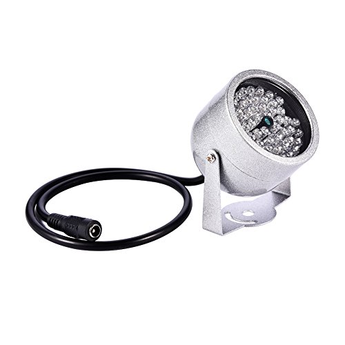 48 LED IR aydınlatıcı ışıkları su geçirmez kızılötesi gece görüş ışık güvenlik CCTV kamera için 48 - LED IR ışık kapalı veya