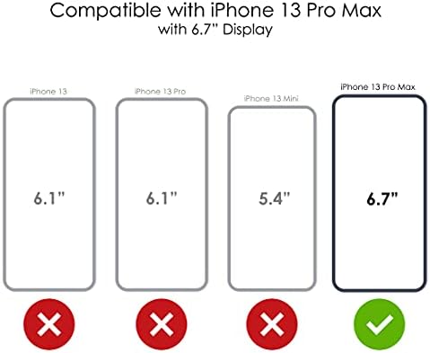 Distinctİnk Temizle Darbeye Hibrid iphone için kılıf 13 Pro MAX (6.7 Ekran) - TPU Tampon, Akrilik Geri, Temperli Cam Ekran Koruyucu-Çim