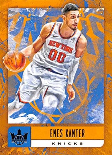 2018-19 Mahkeme Kings Uluslararası Basketbol 50 Enes Kanter New York Knicks Resmi Blaster Özel NBA Ticaret Kartı Panini Amerika