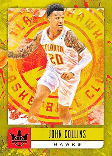 2018-19 Mahkeme Kings Uluslararası Basketbol 3 John Collins Atlanta Hawks Resmi Blaster Özel NBA Ticaret Kartı Panini Amerika
