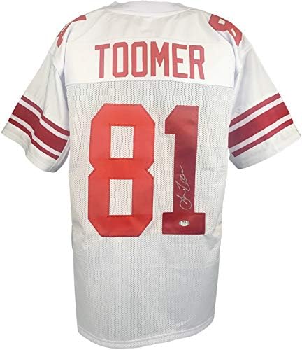 Amani Toomer imzalı imzalı jersey NFL New York Giants PSA COA